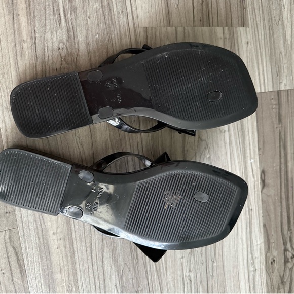 Jeffrey Campbell Jelly Black Bow Sandals - Picture 3 of 6